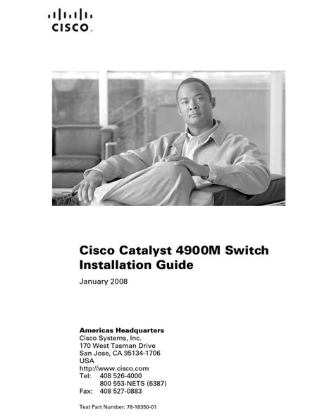 CISCO CATALYST 4900M INSTALLATION MANUAL Pdf Download.